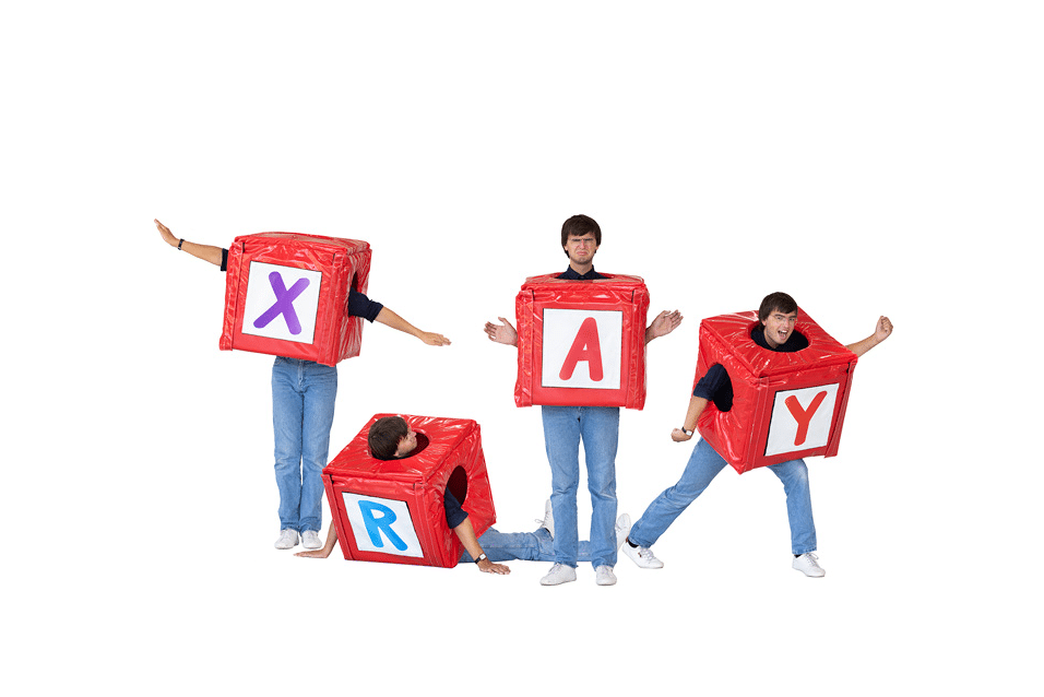 Product afbeelding Fatos de letras vermelhas (conjunto de 4)