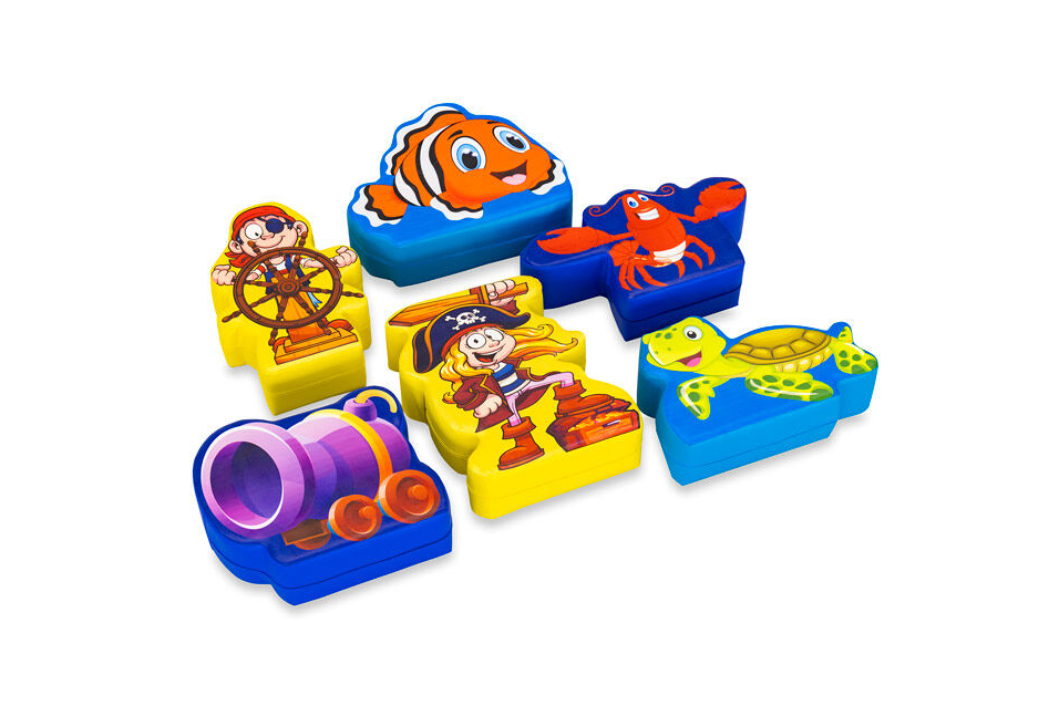 Product afbeelding Softplay Conjunto Temático Pirata Mundo Marinho (6 peças)