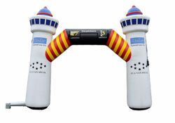 Derpbikers Egmond aan Zee - reclame boog