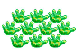 Themahouders wand Handjes - set 10 stuks