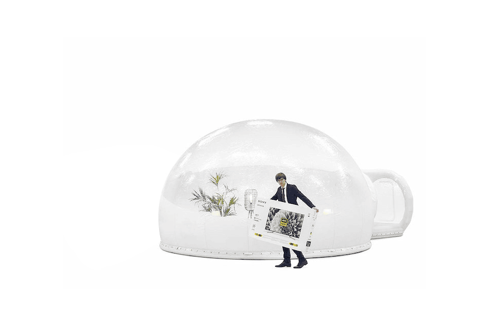 Product afbeelding Cúpula Modular de Privacidade 5m + Túnel de Acesso Transparente