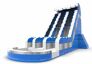 Kup nadmuchiwaną zjeżdżalnię wodną D22 w niebiesko-biało-srebrnej kolorystyce dla młodych i starszych. Zamów nadmuchiwane zjeżdżalnie wodne online w JB Dmuchańce Polska