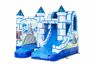 Order small indoor inflatable multiplay bouncy castle in theme blue and white castle with slide for children. Buy inflatable bouncy castles online at JB Inflatables UK