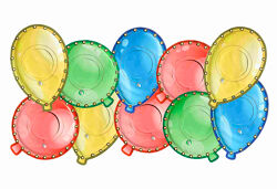 Theme Wall Holders balloon - set of 10 pieces
