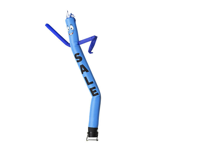 Encomende agora a venda online do airdancer azul de 6 m de altura na JB Insuflaveis Portugal. Entrega rápida para todos os airdancers insufláveis ​​padrão