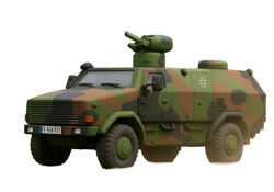 Opblaasbaar militair verkenningsvoertuig