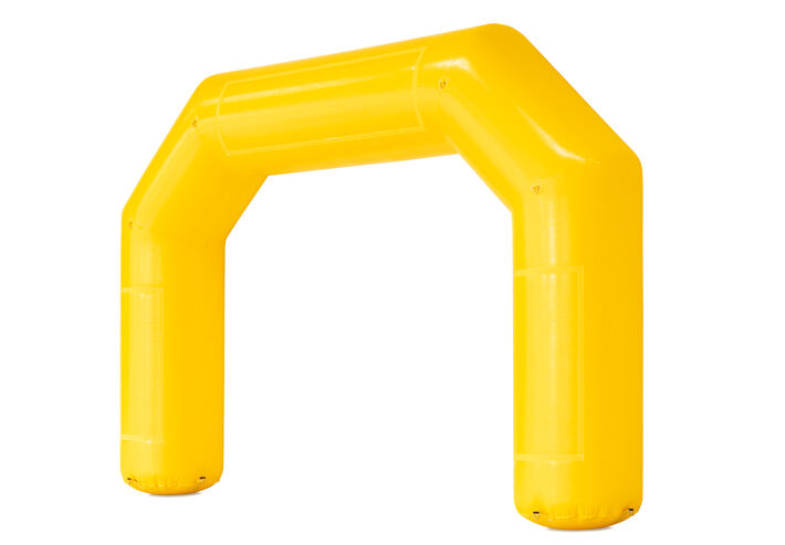 Arco publicitário insuflável amarelo 6x4 metros – o destaque perfeito para promoções e campanhas. Disponível na JB-Insuflaveis!