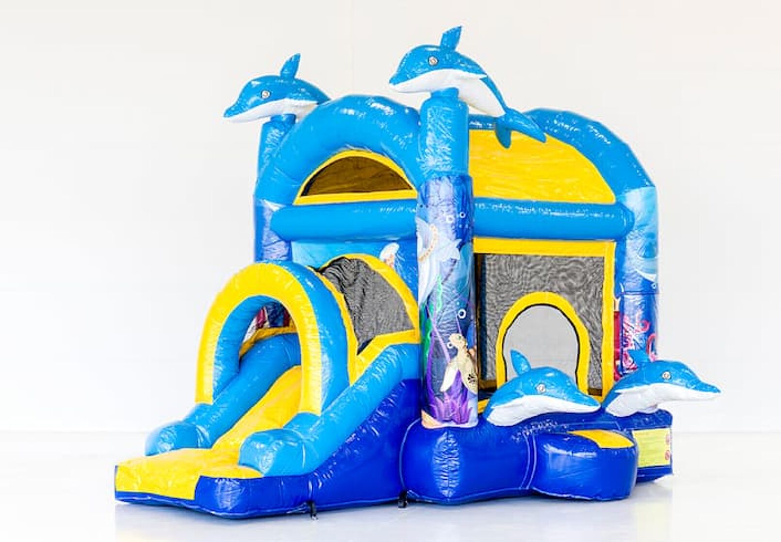 Product afbeelding Jumpy extra fun Dolphin Bouncy Castle 