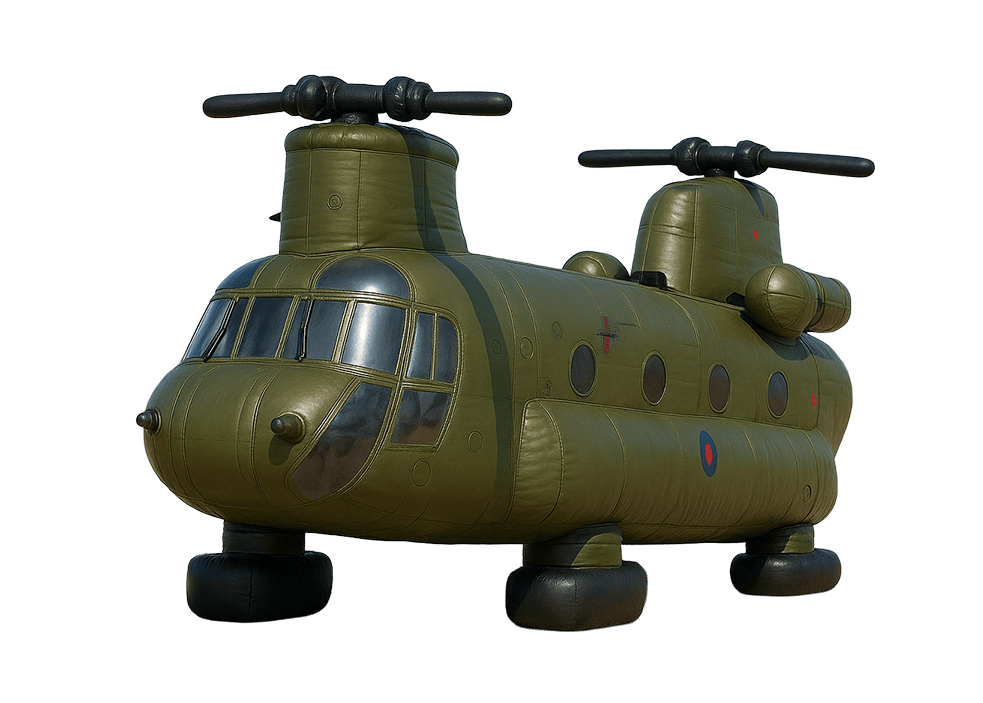 opblaasbare militaire transport helikopter bestellen bij JB Inflatables
