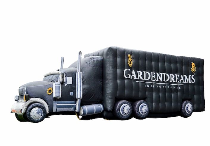 Maatwerk opblaasbare product vergroting van Gardendreams op aanvraag gemaakt