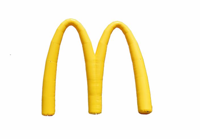 McDonalds opblaasbare reclame boog op maat gemaakt