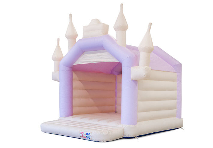 Comprar Castillo hinchable A Frame en colores pastel menta morada para niños. Ordene inflables en línea en JB Hinchables España