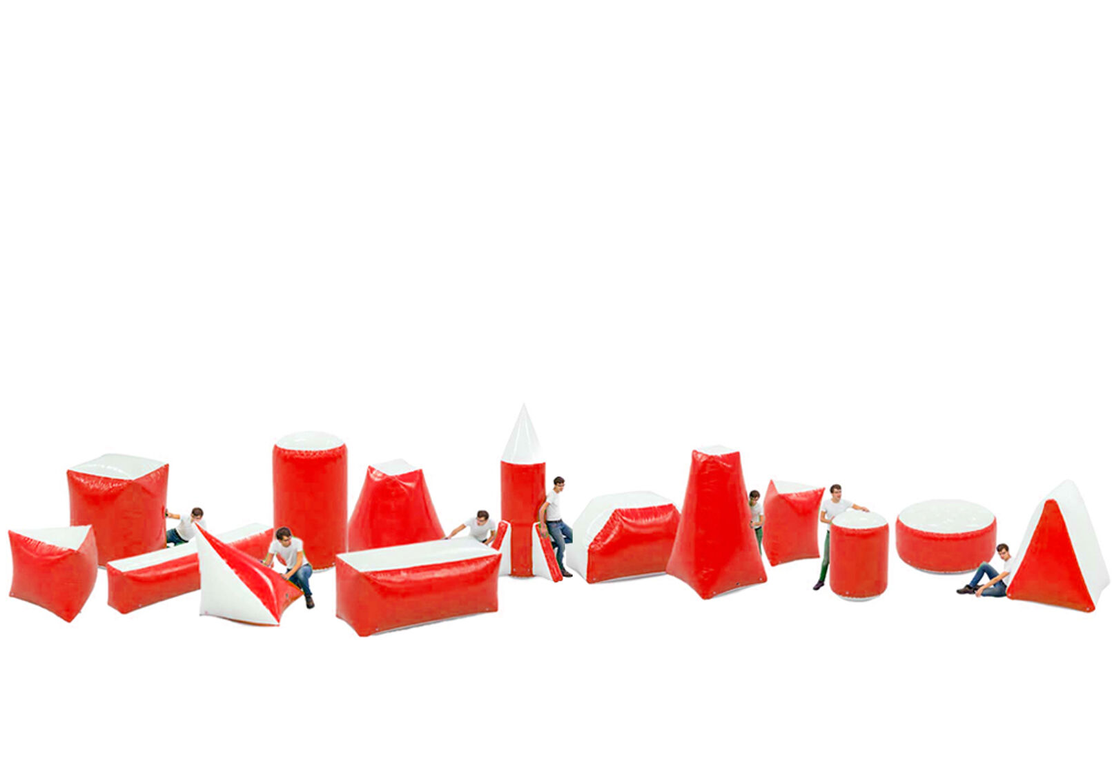 Product afbeelding Battle Obstacle Set Red (14 pieces)