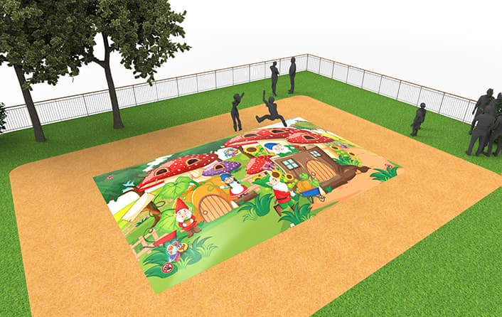 Comprar airmountain hinchable con tema de gnomos para niños. Ordene ahora en línea airmountains hinchables en JB Hinchables España