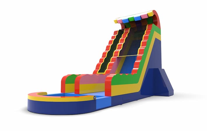 An inflatable waterslide S22 in all colors for both young and old for sale. Buy inflatable waterslides online at JB Inflatables America