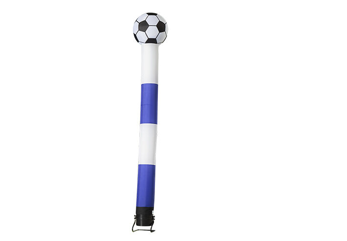 Encomende os skytube de 6m com bola 3D em azul e branco na JB Insuflaveis Portugal. Compre skytubes insufláveis padrão para eventos esportivos