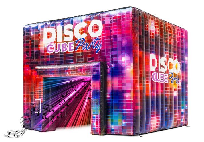 Colorful disco tent for celebrating parties with music box and lights for sale