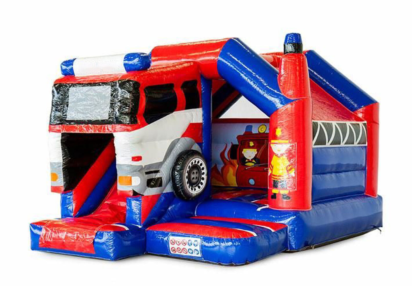 Product afbeelding Slide Combo Firefighter Bounce House
