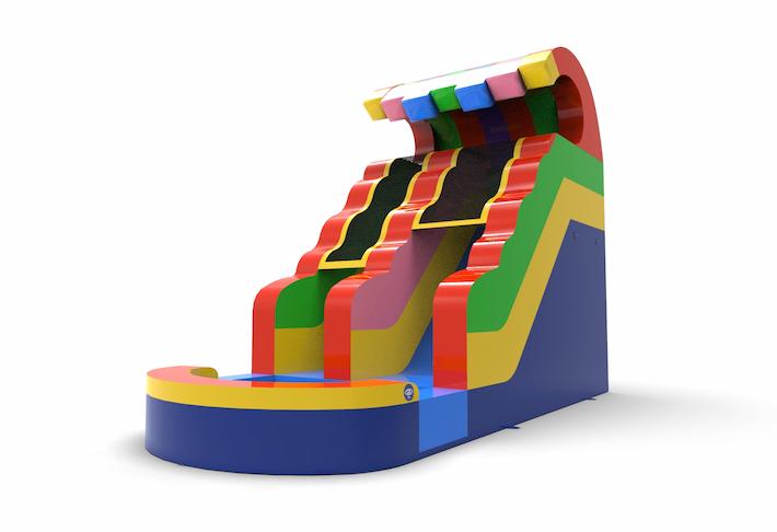 Order an inflatable waterslide S15 in all colors for both young and old. Buy inflatable waterslides online at JB Inflatables America