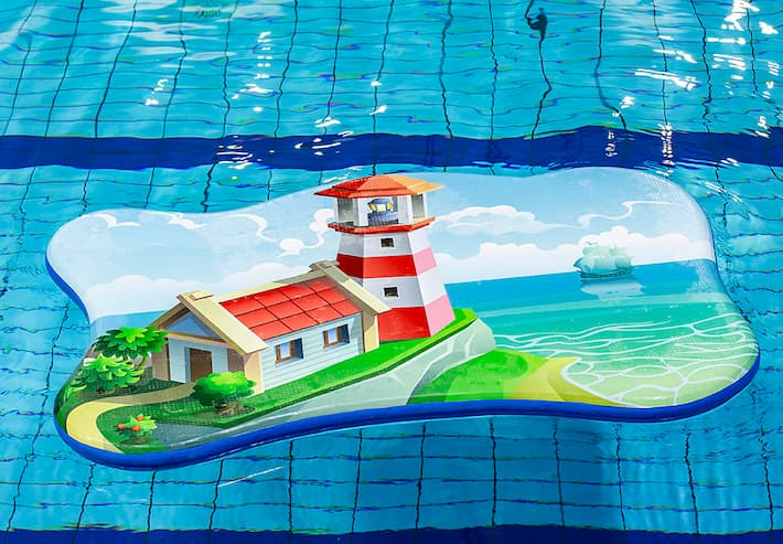 drijfmat met vuurtoren afbeelding voor in het zwembad kopen voor kinderen