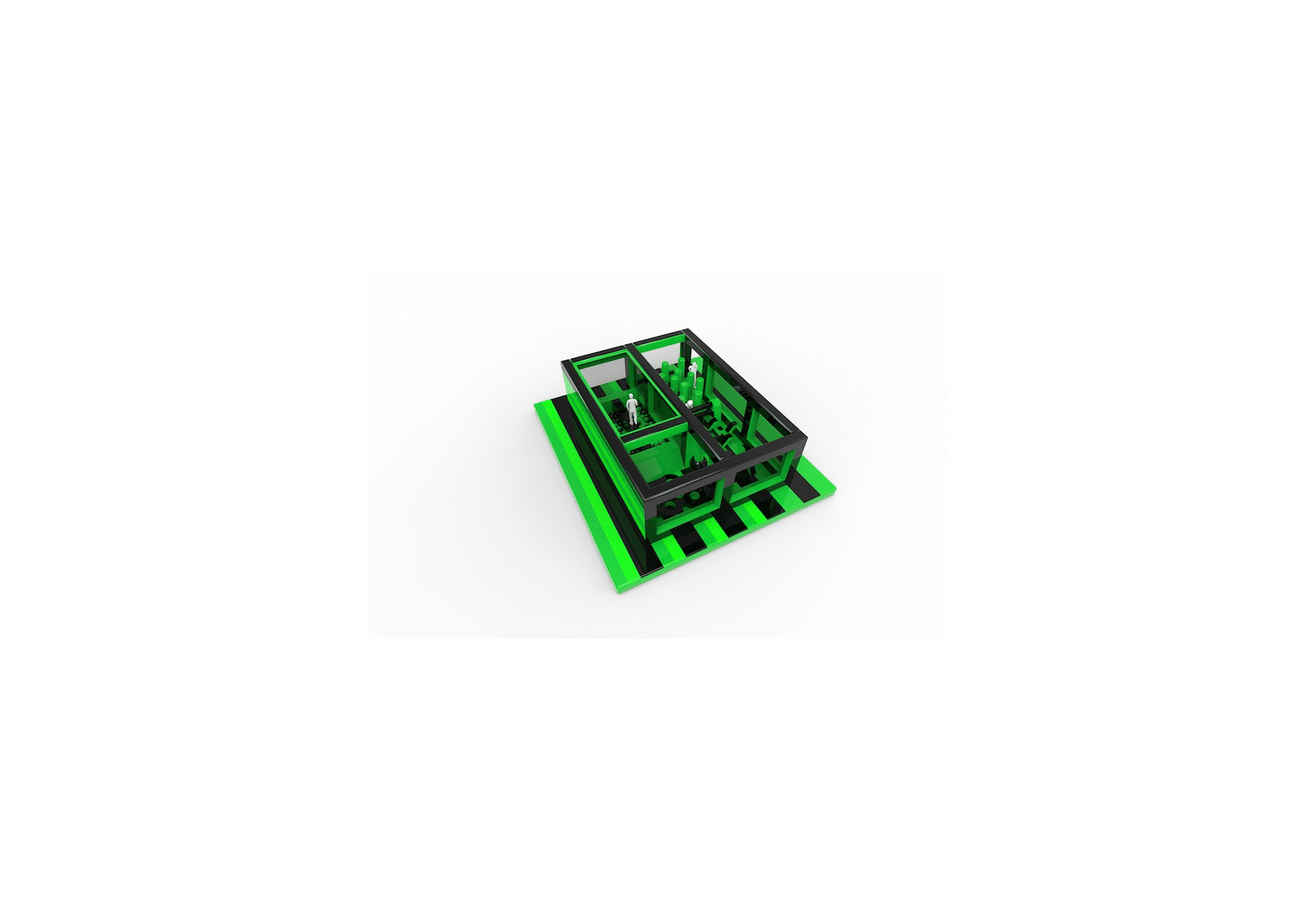 Product afbeelding Rectangle Obstacle Ball Pitt - XL Component