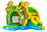 Bouncedome with Slide Amazone Safari springkussen met glijbaan te bestellen bij JB Inflatables