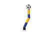 Encomende os airdancer de ar de 6m com bola 3D em azul e amarelo na JB Insuflaveis Portugal. Compre airdancers insufláveis ​​padrão para eventos esportivos