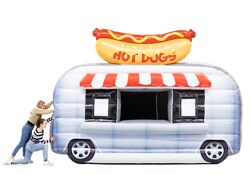 Opblaasbare Food Truck - Hotdogs 