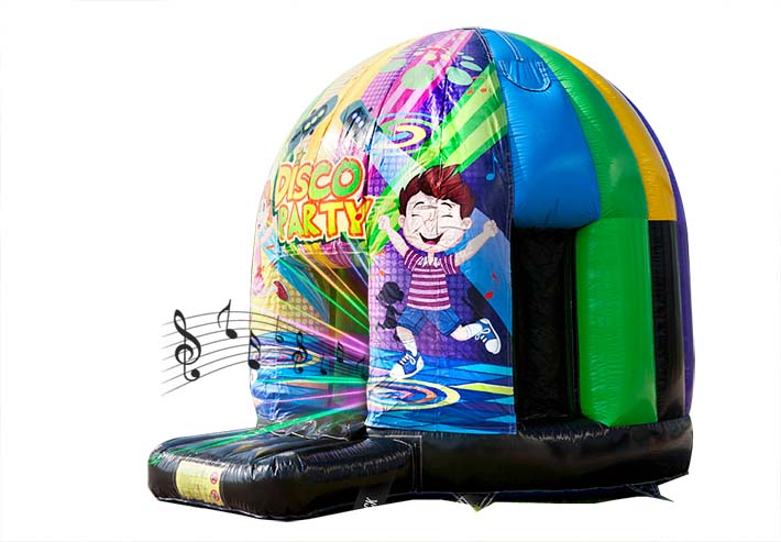 Videur disco gonflable multi-thèmes 4 mètres avec musique et lumières pour enfants à vendre