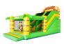 Compre un tobogán inflable temático de la jungla con una sección de castillo hinchable para niños