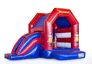 Midi overdekt multifun springkussen met glijbaan kopen in brandweer thema voor kinderen. Bestel springkussens online bij JB Inflatables Nederland