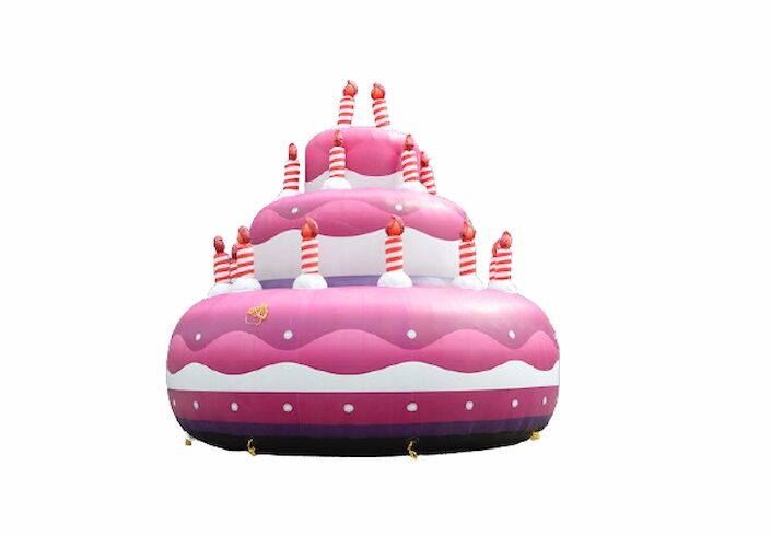 Maatwerk opblaasbare product vergroting van een taart