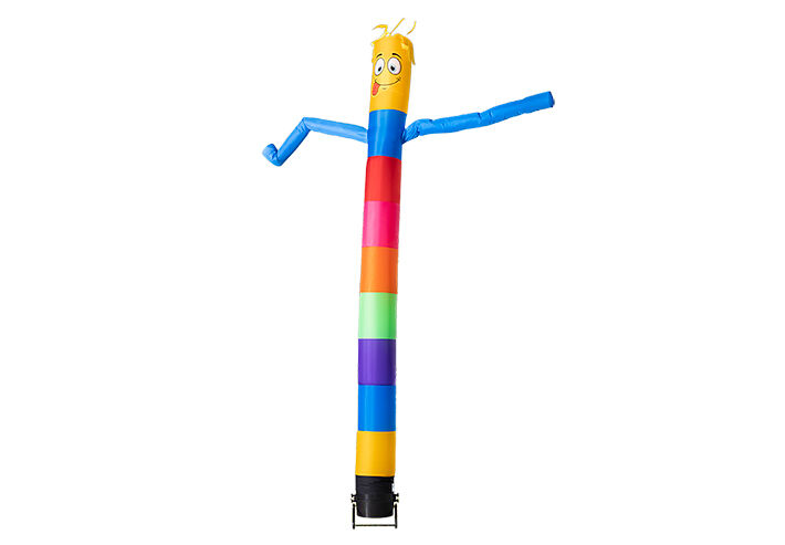Compre o airdancer 6m na cor do arco-íris horizontal online na JB Insuflaveis Portugal agora. Todos os airdancers insufláveis ​​padrão são entregues super rápido