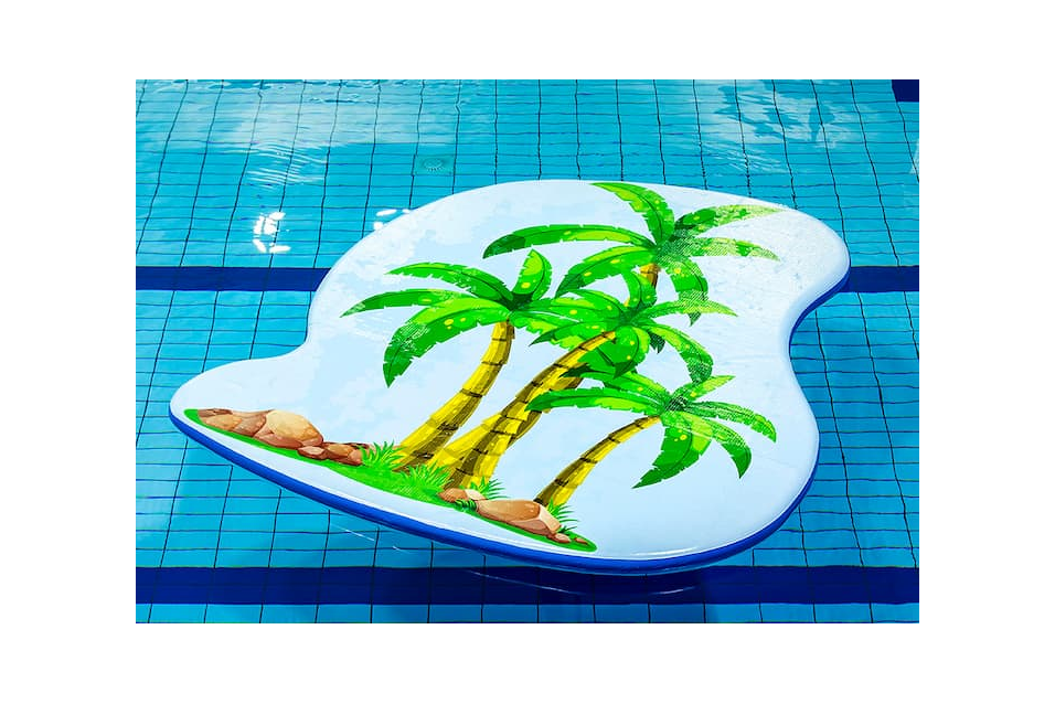 Product afbeelding Drijfmat Palmbomen