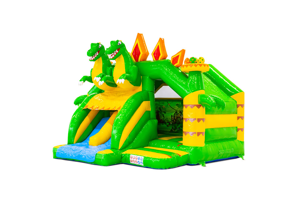 Product afbeelding Slide Combo Doubleslide Dino Bouncy Castle