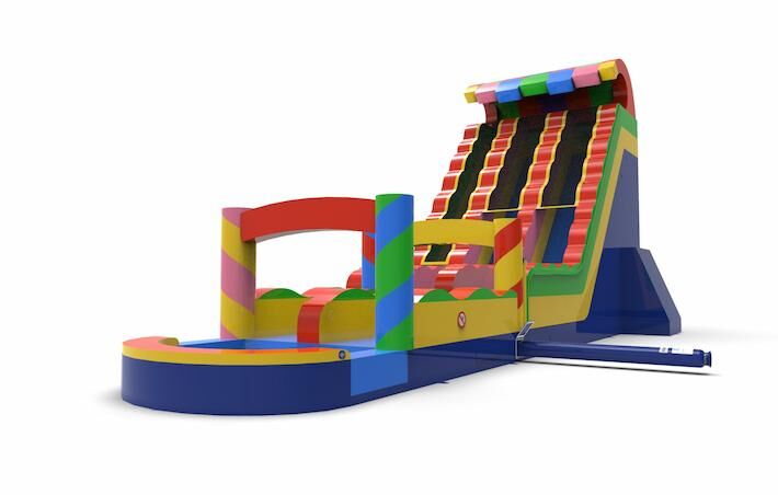 Unique inflatable waterslide D22 in all colors for both young and old for sale. Buy inflatable reclame waterslides online at JB Inflatables America