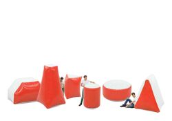 Battle Obstakel Set Rood (6 stuks)