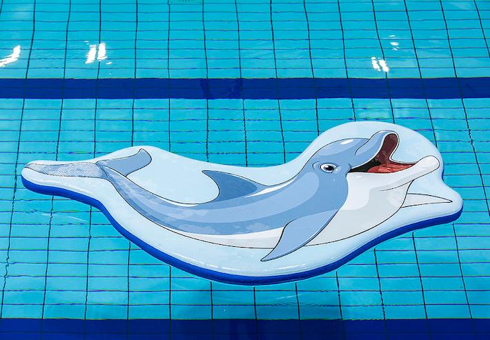 drijfmat voor in het zwembad met dolfijn afbeelding voor kinderen kopen