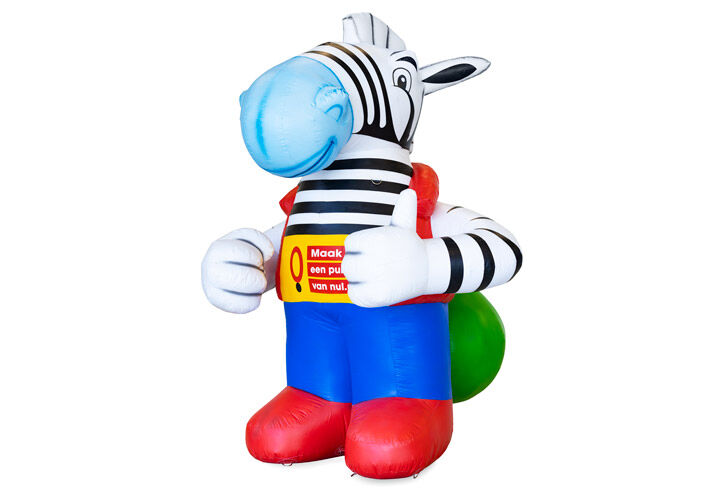 Nadmuchiwana zebra z plecakiem i spodniami