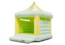 Zamów standardowy dmuchany zamek karuzelowy w pastelowych kolorach żółty zielony dla dzieci. Kup dmuchane zamki online w JB Dmuchańce Polska