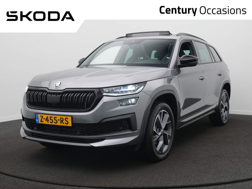 Škoda Kodiaq 1.5 TSI Sportline Business 7p. Navi / Clima / Cruise / Panoramadak / Achteruitrijcamera / Ambiance Verlichting / Trekhaak